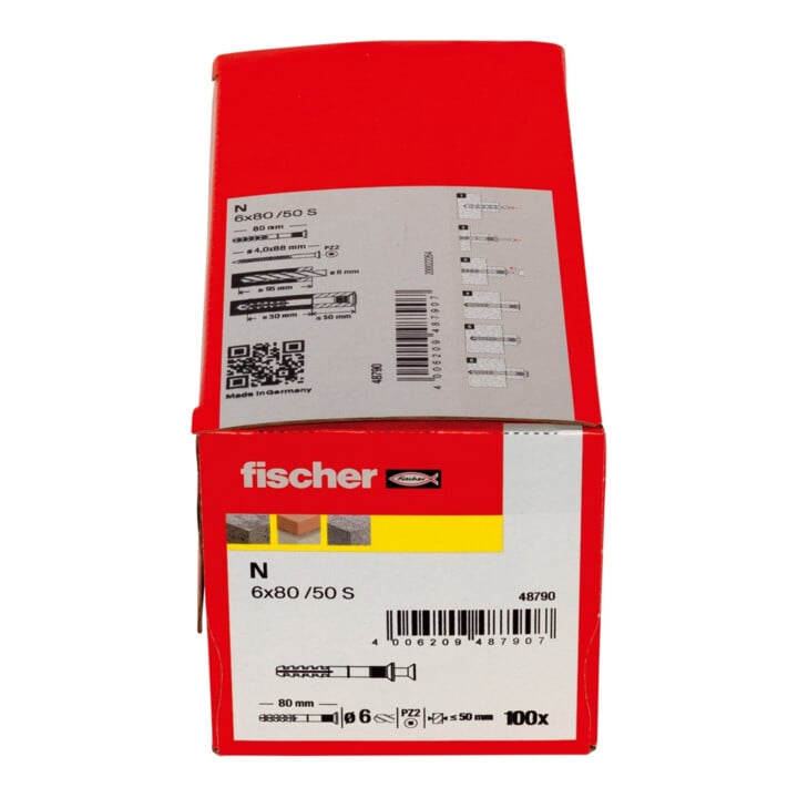 fischer Nageldübel N 6x80/50 S GP