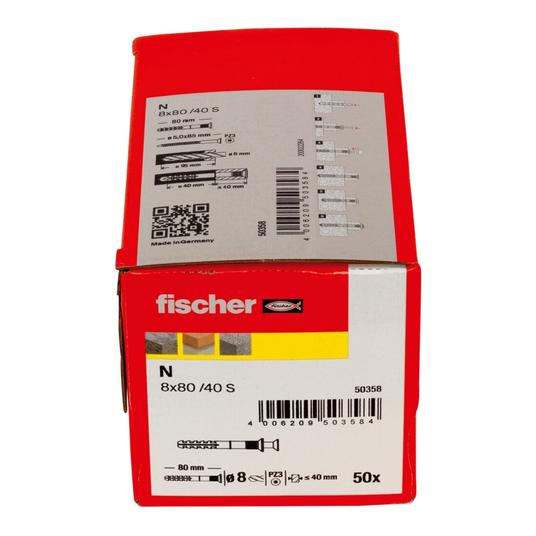 fischer Nageldübel N 8 x 80/40 S