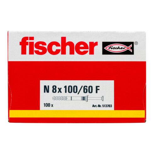 fischer Nageldübel N 8x100/60 F (100)