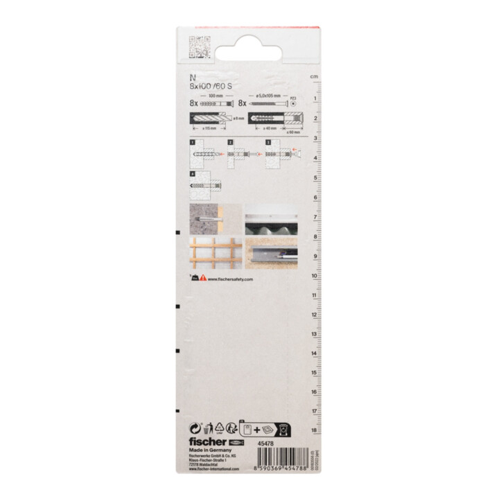 fischer Nageldübel N 8x100/60 S K (8)