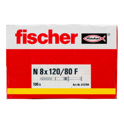 fischer Nageldübel N 8x120/80 F (100)