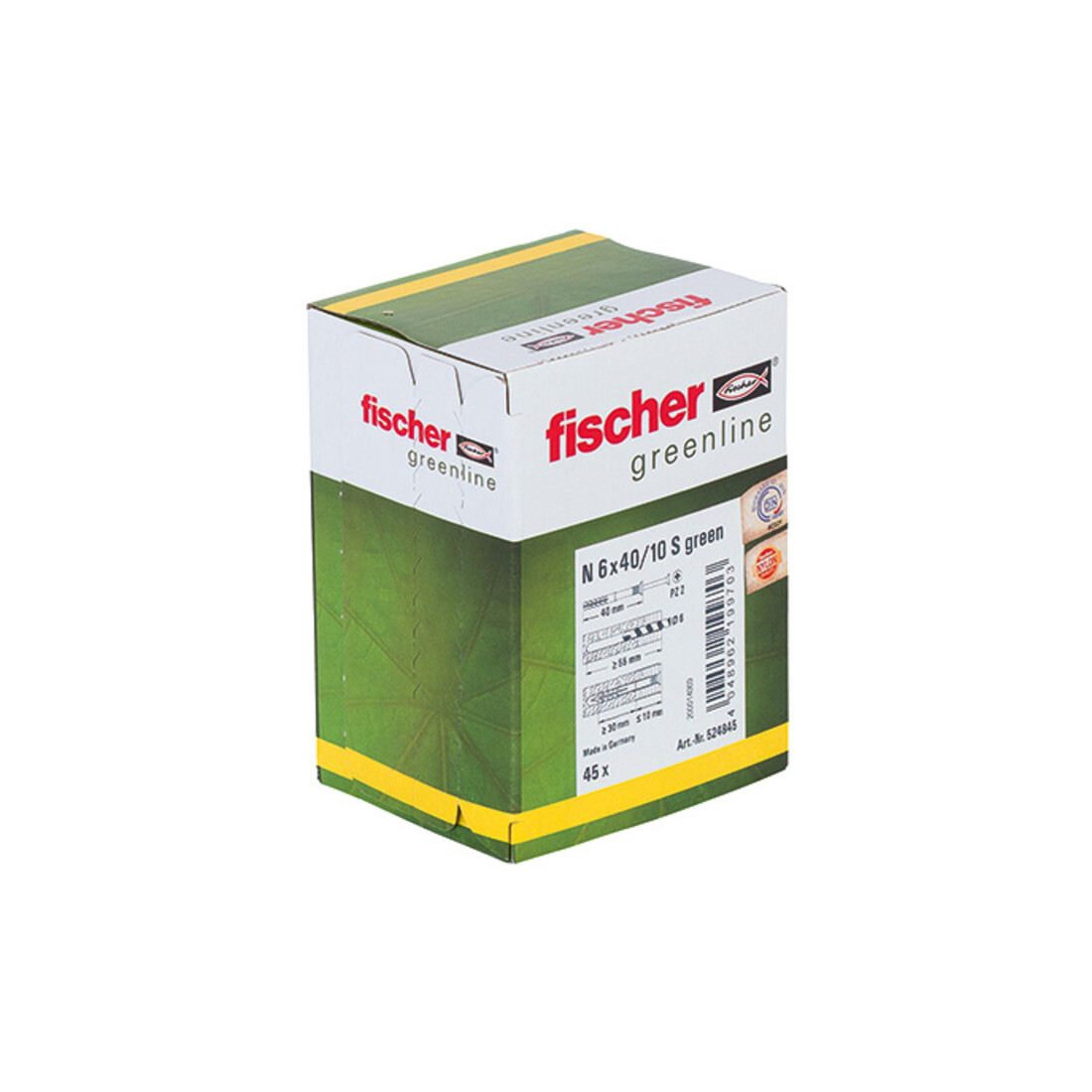 fischer Nageldübel N GREEN mit Schraube
