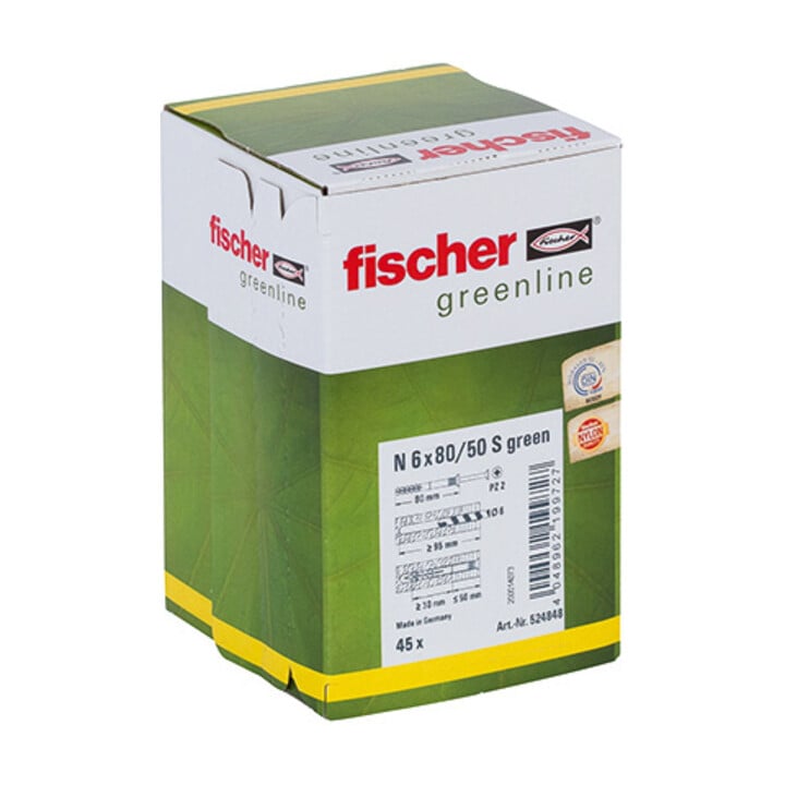 fischer Nageldübel N GREEN mit Schraube