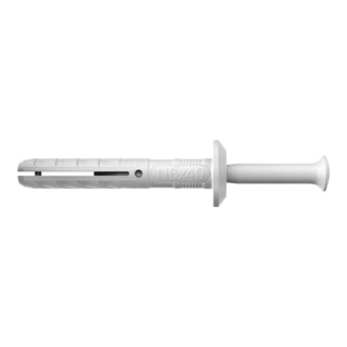 fischer  Nagelplug N 6 x 40/7 P met kraag en kunststof nagel