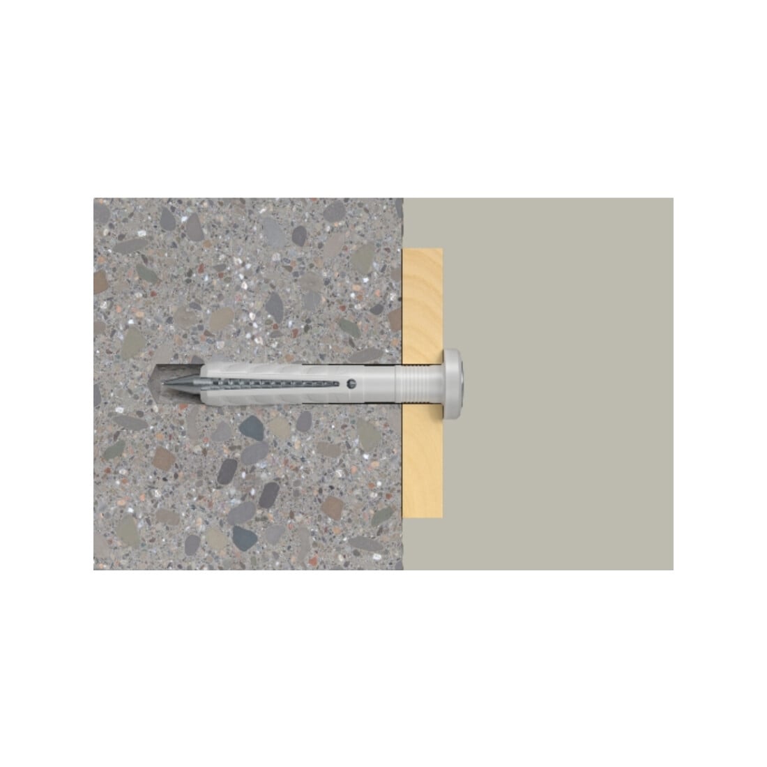 fischer  Nagelplug N 8 x 100/60 F met platte kop