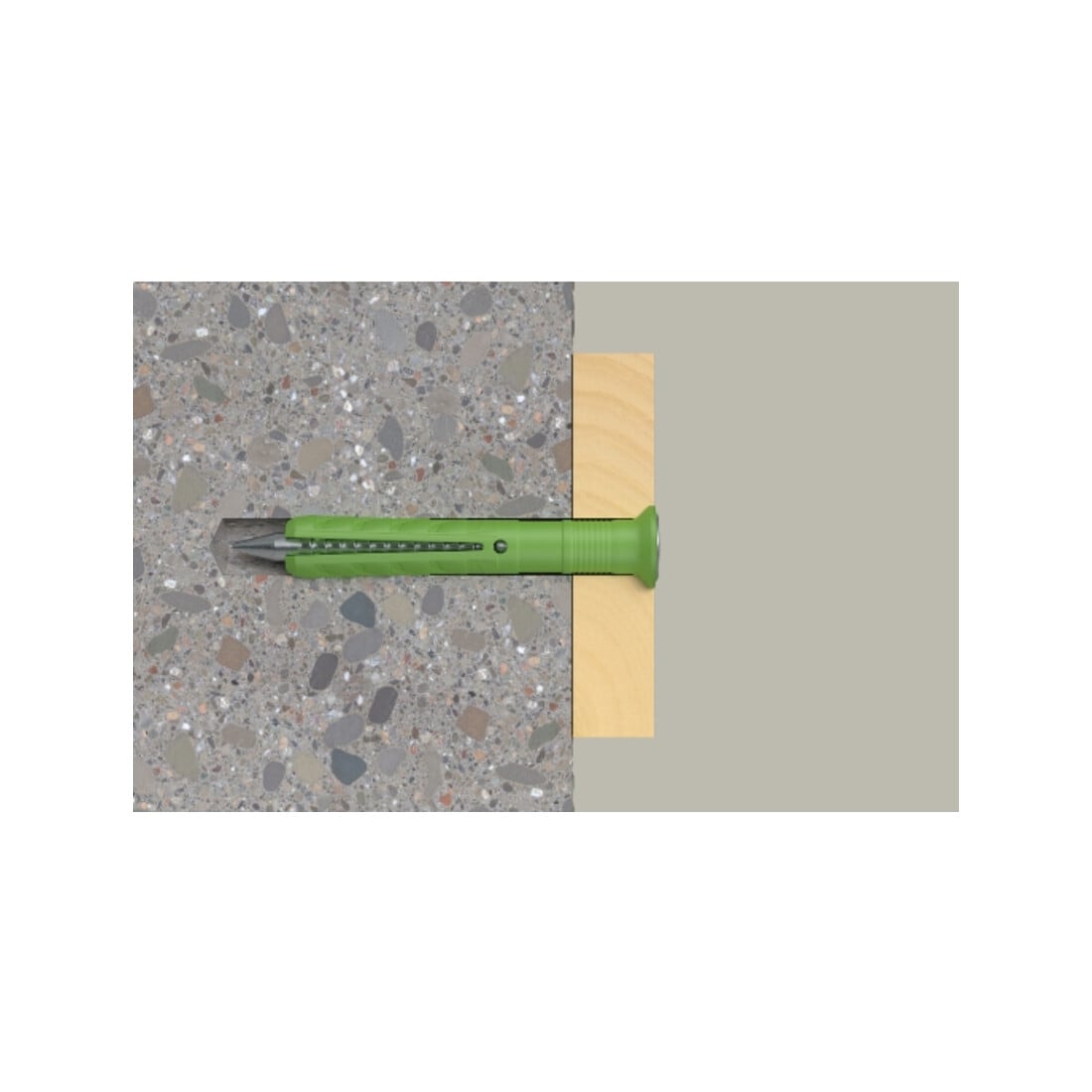 fischer Nagelplug N GROEN met schroef