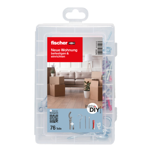 fischer Nouvelle maison easyDIY Box + vis (76 pièces)