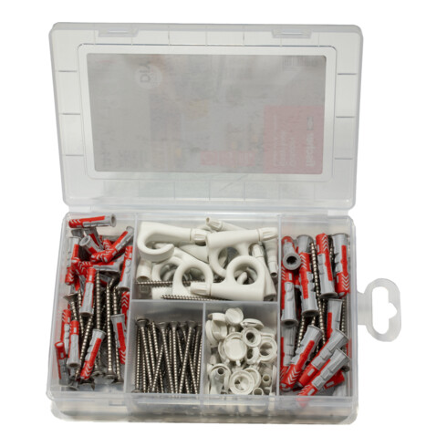 fischer Outdoor EasyHook easyDIY Box + Schraube rostfrei (144 Teile)