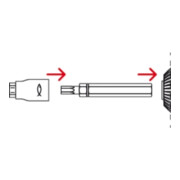 fischer Outil de pose + bit pour vis de réglage FAFS-2