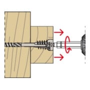 fischer Outil de pose + bit pour vis de réglage FAFS-2