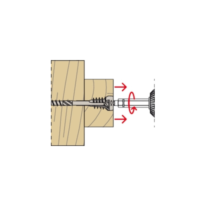 fischer Outil de pose + bit pour vis de réglage FAFS
