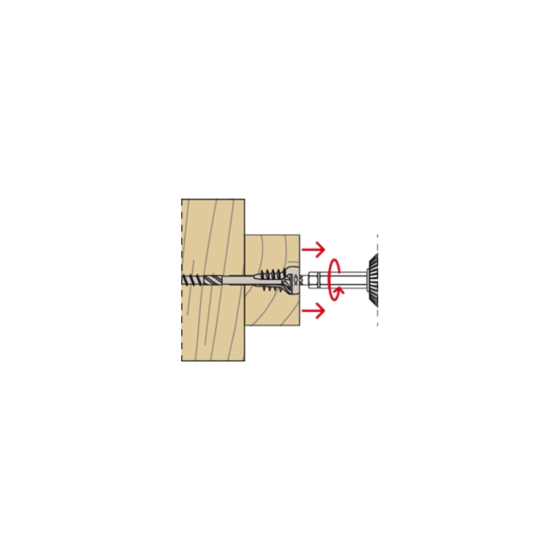 fischer Outil de pose + bit pour vis de réglage FAFS