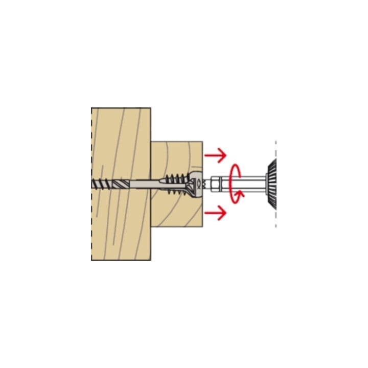 fischer Outil de pose + bit pour vis de réglage FAFS