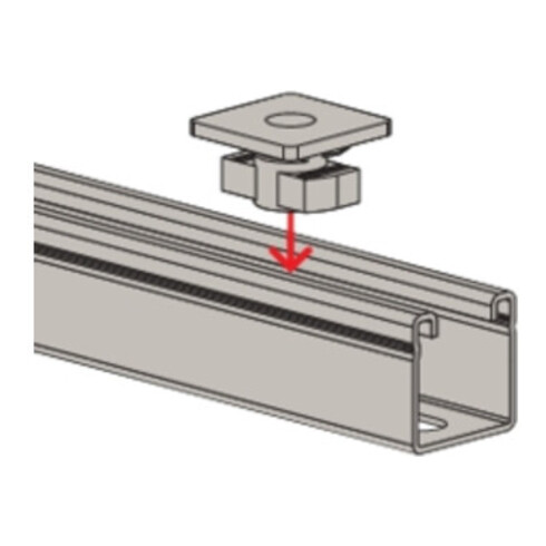 fischer Platine écrou FCN Clix M 6