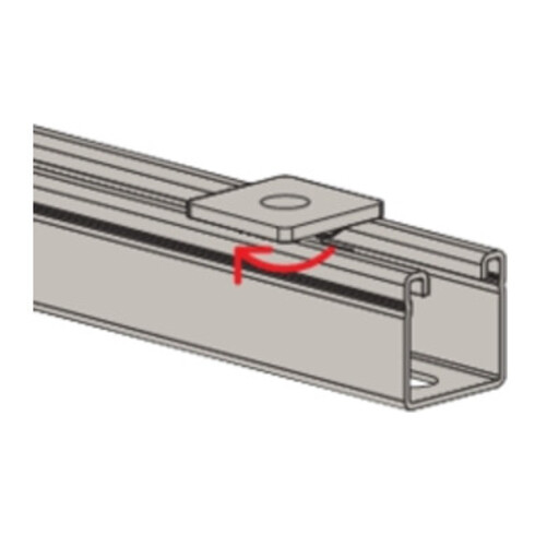 fischer Platine écrou FCN Clix M 6