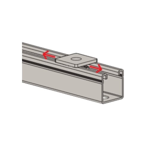 fischer Platine écrou FCN Clix M 8 A4 en acier inoxydable A4