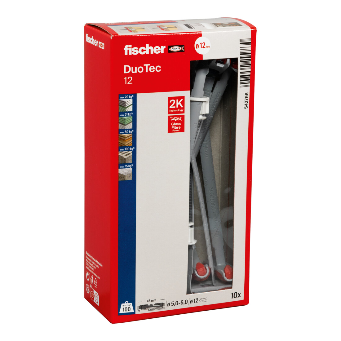 fischer Platten-Dübel 12mm DUOTEC 12