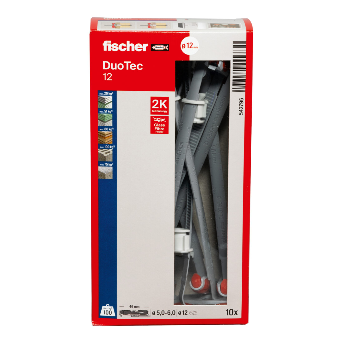 fischer Platten-Dübel 12mm DUOTEC 12