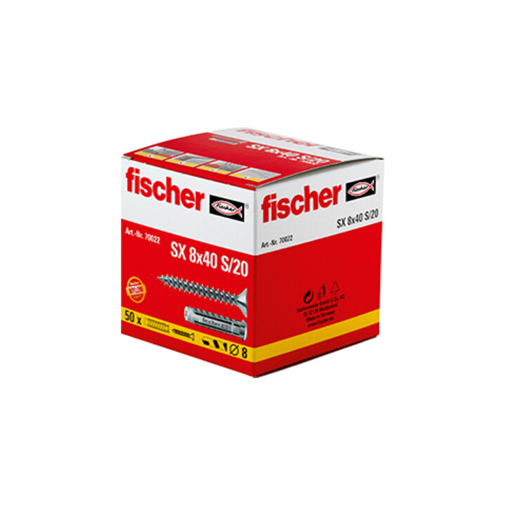 fischer Plug SX 8 x 40 met schroef