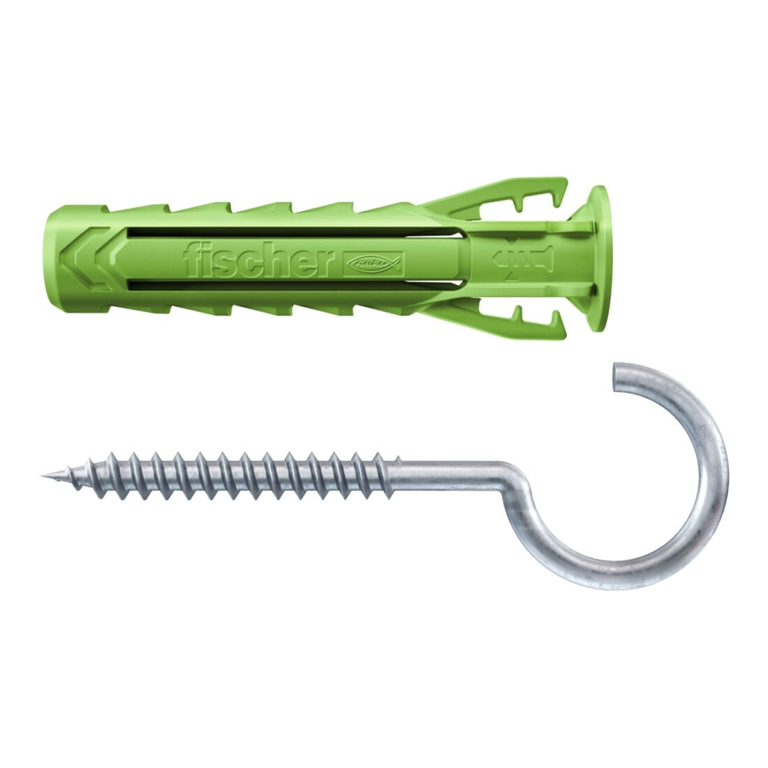 fischer plug SX Plus Green 6 x 30 RH met ronde haak