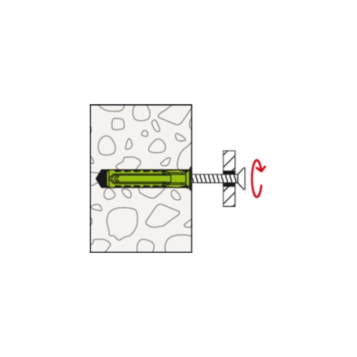 fischer plug SX Plus Green 6 x 30 S met schroef