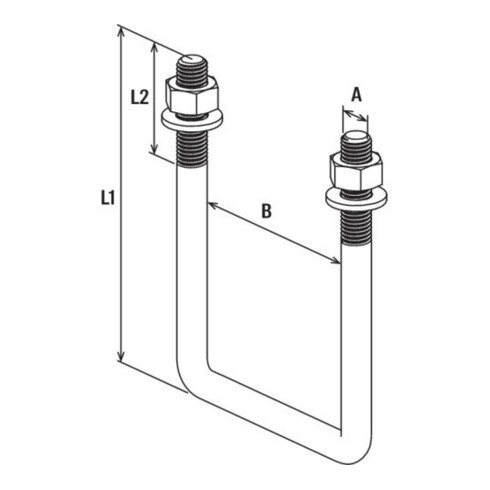 fischer Points fixes étrier en U FMFS UB 120
