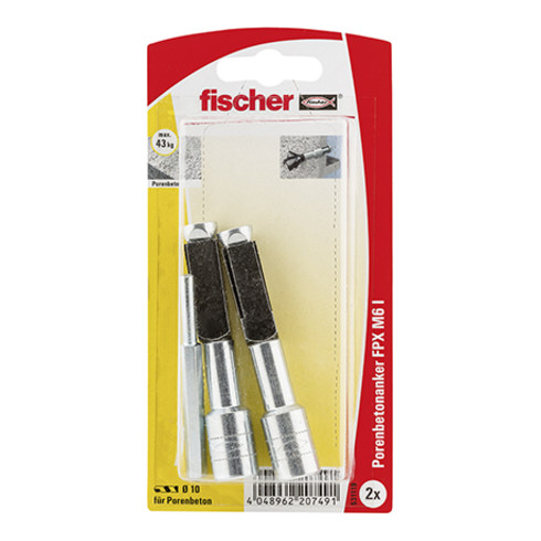 fischer Porenbetonanker FPX-I M6 SB-Karte