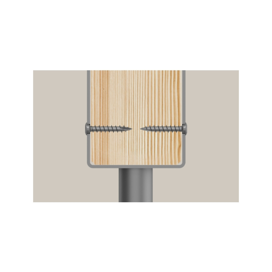fischer Post Screw 7.0x40 Centring Co. A2 VG TX