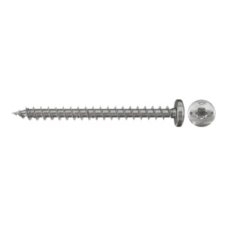 Vis tête ronde fischer FPF-PT, empreinte TX, filetage total