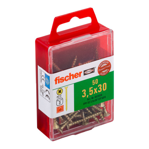 fischer Power-Fast 3,5x30 Senkk. gevz VG PZ