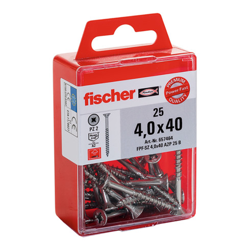 fischer Power-Fast 4,0x30 Senkk. A2 VG PZ