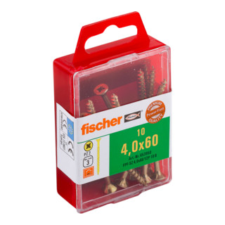 fischer Power-Fast 6,0x180 Senkk. gevz TG PZ