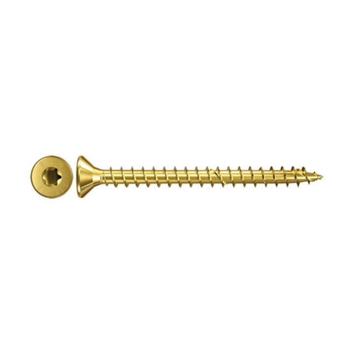 fischer Power-Fast 4,5x35 Senkkopfschraube gelb verzinkt VG TX