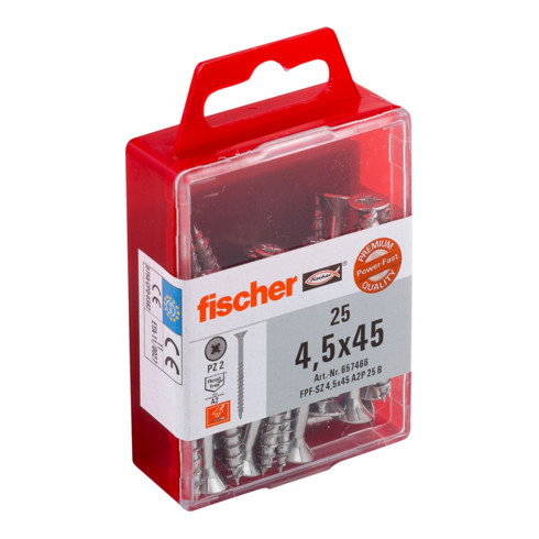 fischer Power-Fast 4,5x45 Senkk. A2 TG PZ