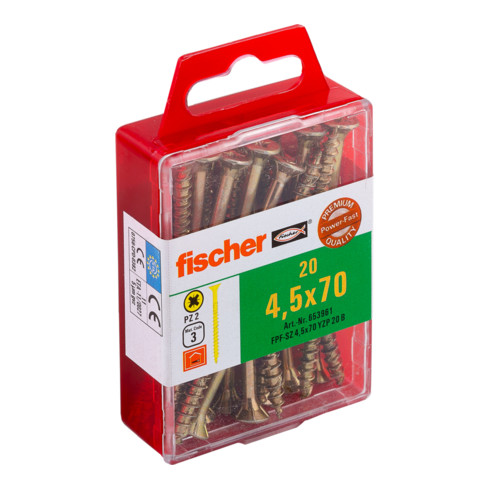 fischer Power-Fast 4,5x70 Senkk. gevz TG PZ