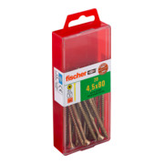 Vis à tête fraisée fischer Power-Fast, empreinte PZ, bichromaté, filetage partiel