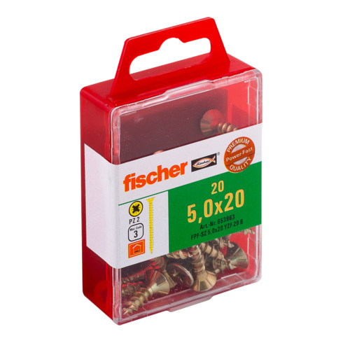 fischer Power-Fast 5,0x20 Senkk. gevz VG PZ