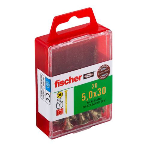 fischer Power-Fast 5,0x30 Senkk. gevz VG PZ