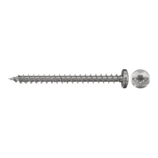fischer Power-Fast Halbrundkopfschraube A2 Vollgewinde TX