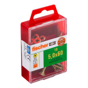 fischer Power-Fast 6,0x180 Senkk. gevz TG PZ