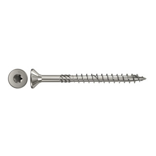 Vis à tête fraisée fischer Power-Fast 4,5 x 50 empreinte TX, inox A4, filetage partiel