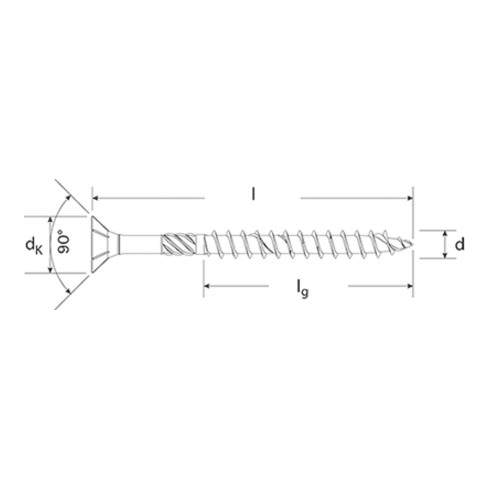 fischer Power-Fast 6,0x260 Senkk. gevz TG TX