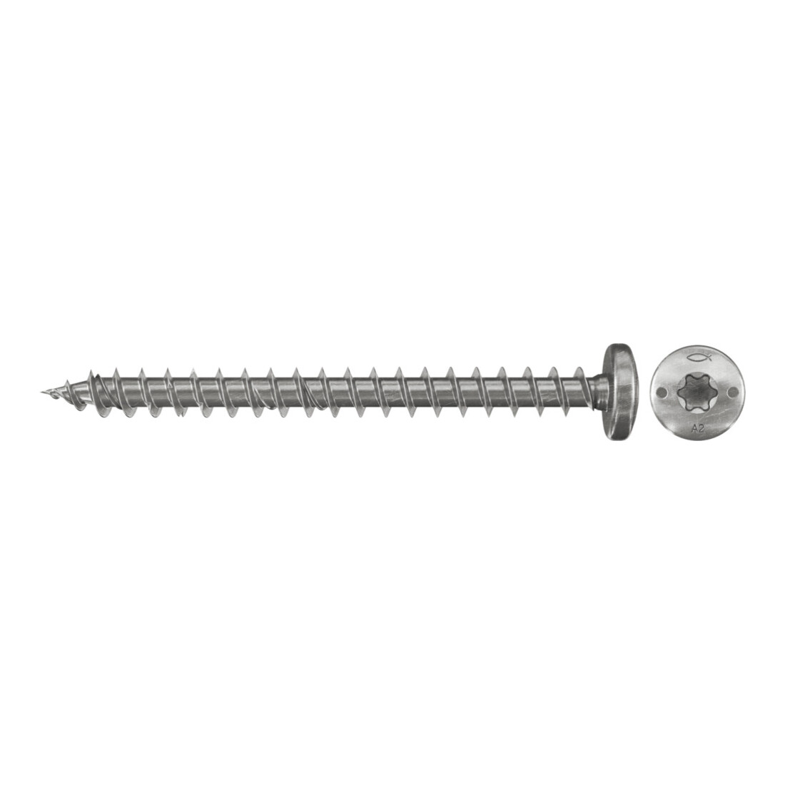 fischer Power-Fast 6,0x60 Halbrundk. A2 VG TX