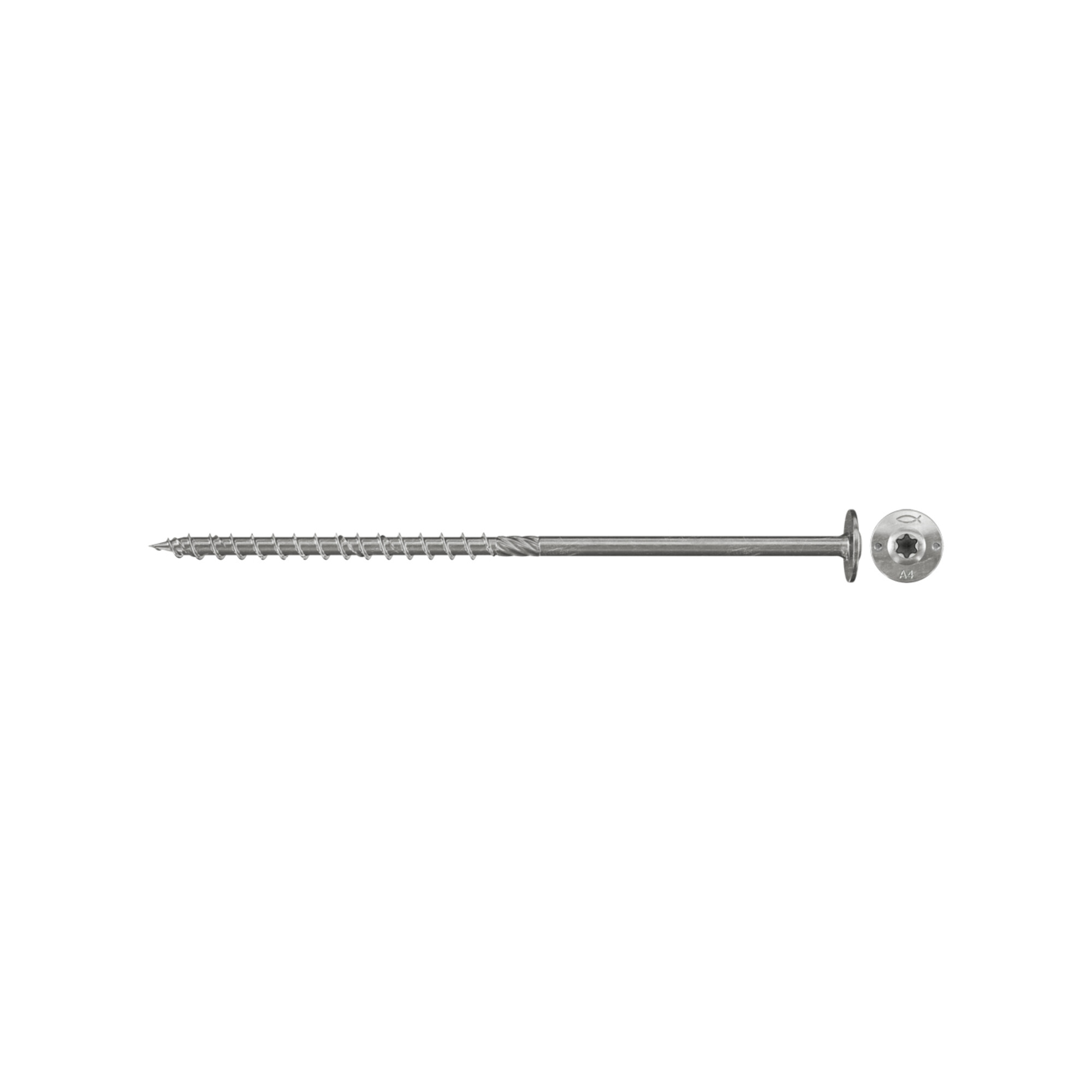fischer Power-Fast 6,0x80 Tellerkopf Schraube A2 TG TX 200