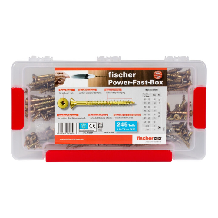 fischer Power-Fast Box 245 pcs.