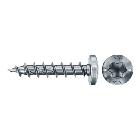 fischer Power-Fast II Spanplattenschraube Halbrundkopf mit Vollgewinde und Innenstern TX