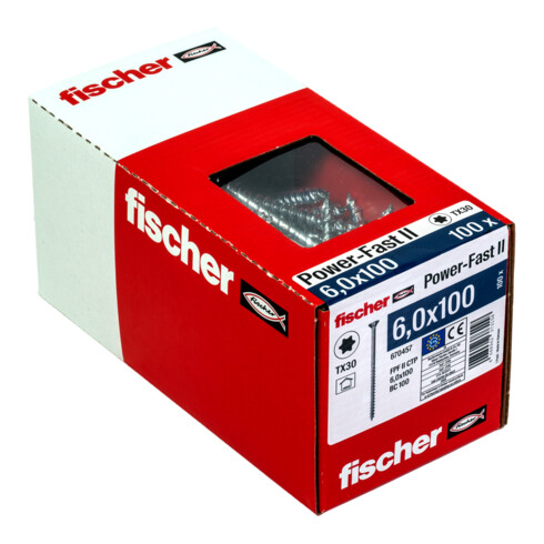 fischer Power-Fast II 6,0x100 SK blvz TG TX 50