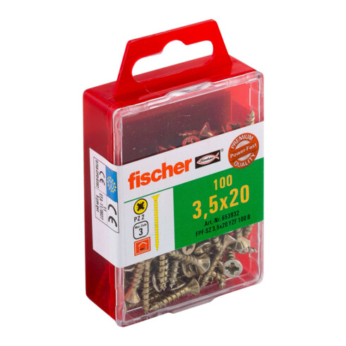 fischer Power-Fast SB 100 3,5x20 Seko gevz VG PZ SB