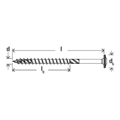 fischer PowerFast II 5,0x80 TK TX25 TG blvz 200