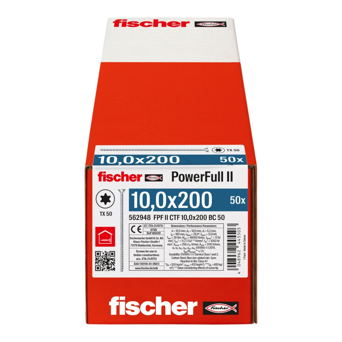 fischer PowerFull II 10,0x200 SK TX VG blvz 50